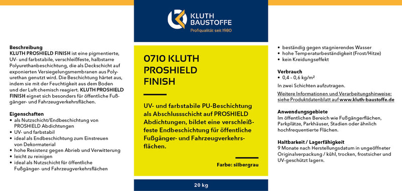 0710 Kluth PROSHIELD FINISH