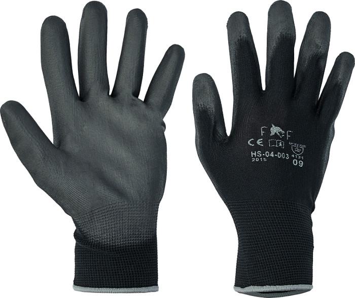 9003 Kluth Arbeitshandschuhe Feinstrick PU schwarz